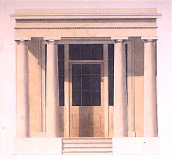 Elevation of a Doric Porch and Doorway